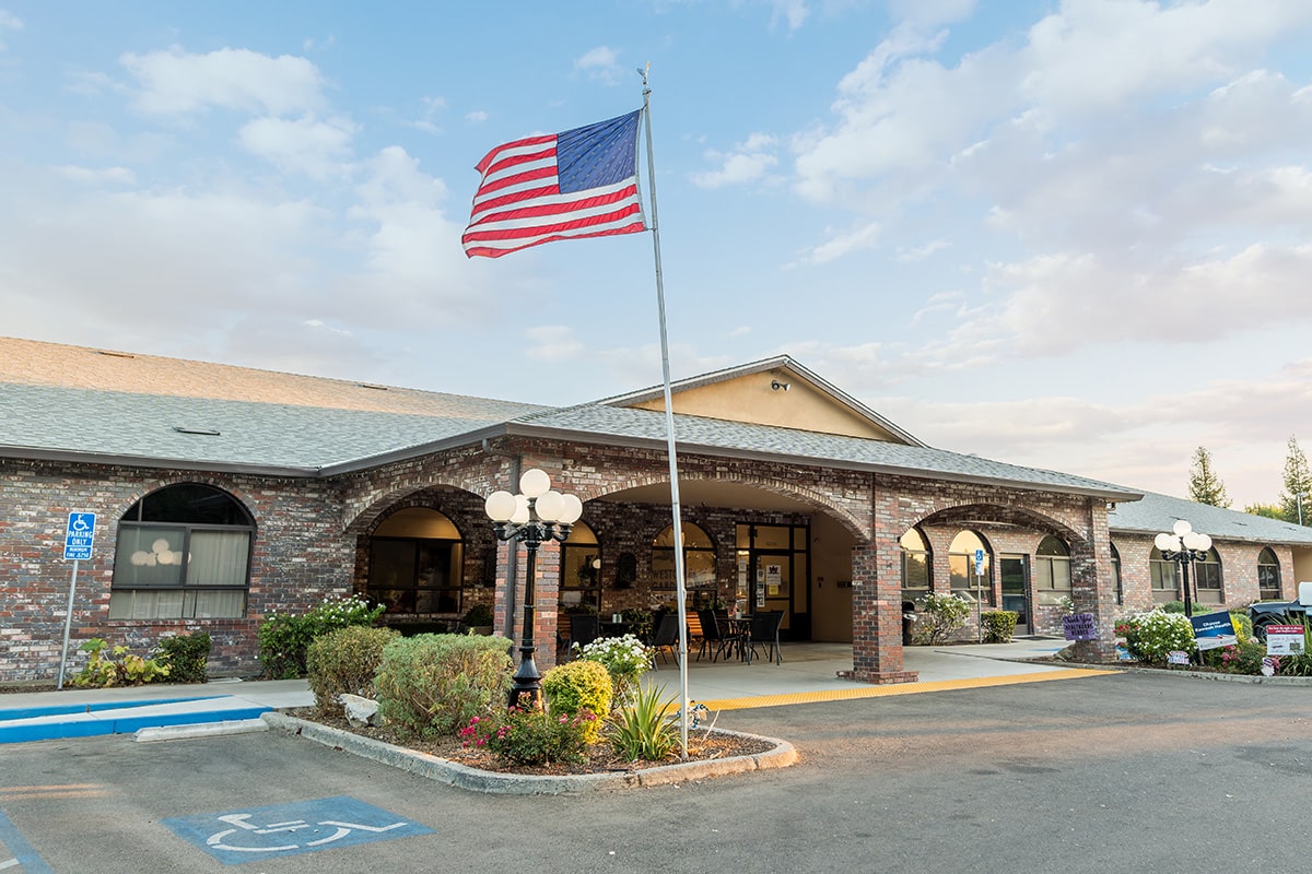 The front entrance to Westgate Gardens